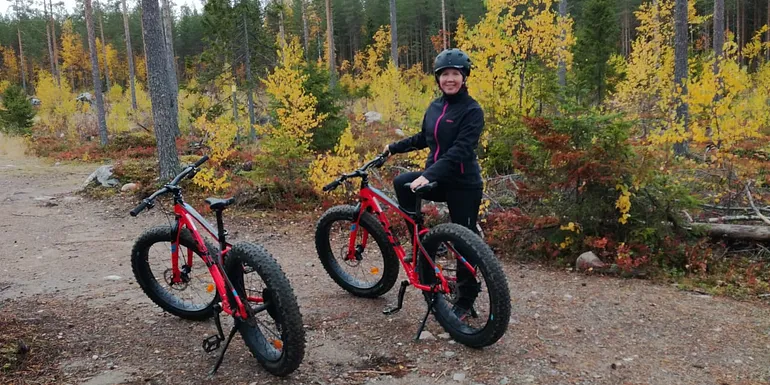 With fatbikes in geopark Hämeenkangas