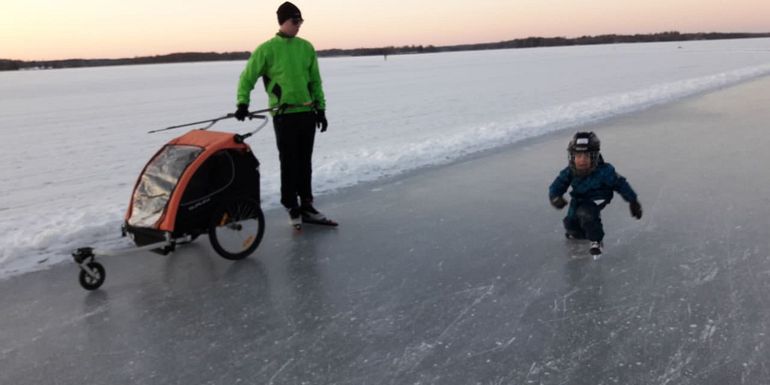 Skating with kids