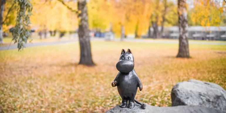 Moomin statue at Sorsapuisto