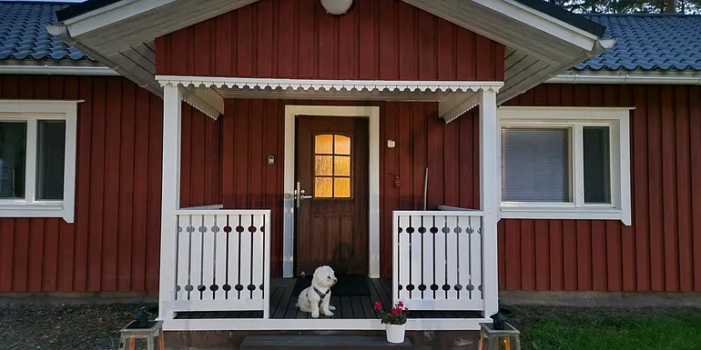 Lomatalo Honkamäki, pääsisäänkäynti