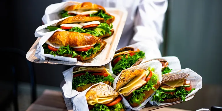 Stuffed buns at Kirkkoharju Cáfe