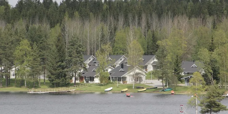 The log house apartments in Marttinen