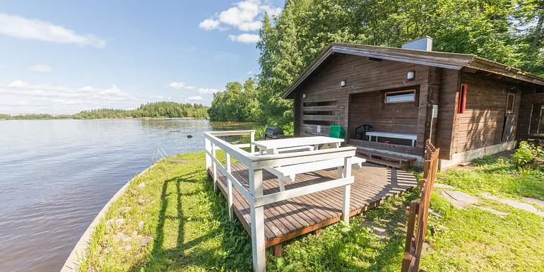 Sauna with private sunny terrace