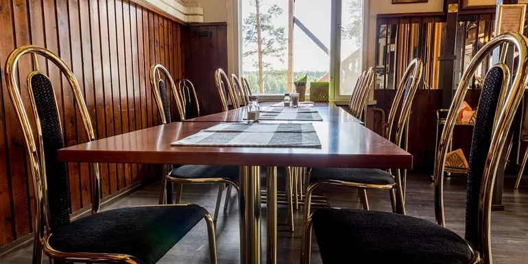 Dining room of the restaurant