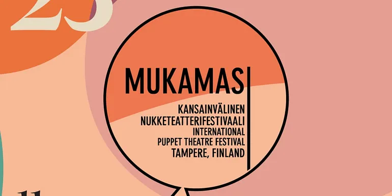 Ilmapallo värikkäällä taustalla ja festivaalin nimi.