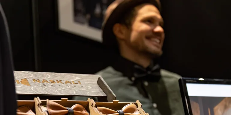 Finnish Craft & Design 2024, exhibitor selling mens' accessories