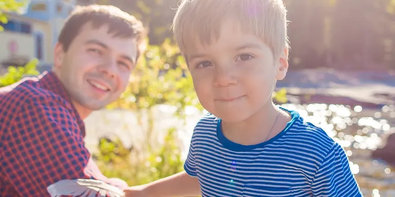 Father and son.