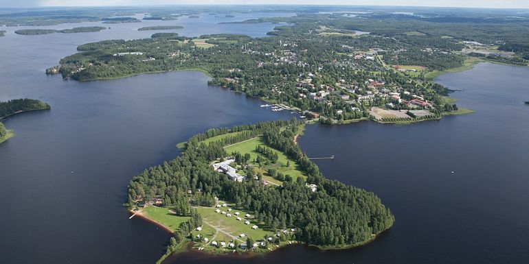 Toivolansaari Camping by the lake Kyrösjärvi in Ikaalinen