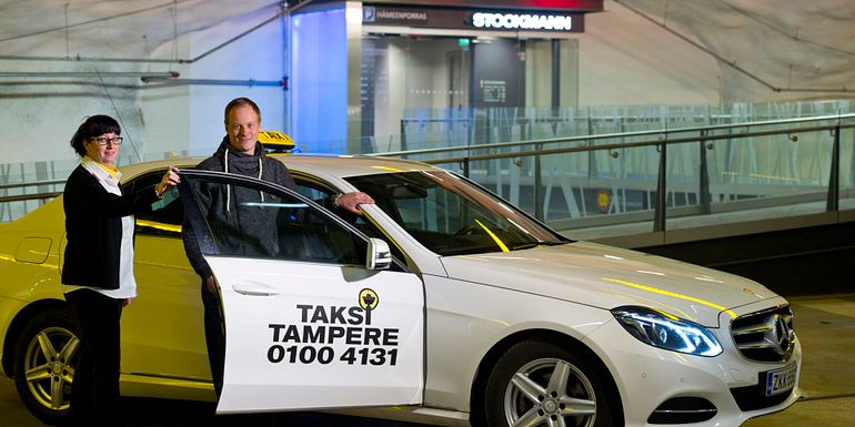 Tampereen Aluetaksi Oy (Taksi Tampere) alueen oma taksi.