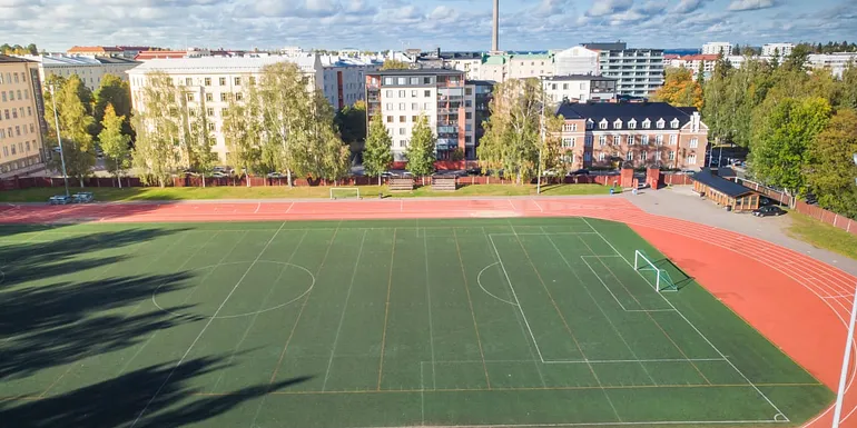 Pyynikki Athletics Field in summer.