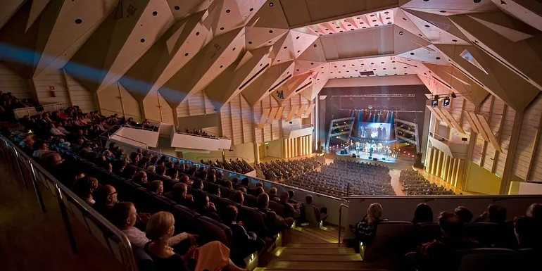 Tampere Hall’s Main auditorium hosts a large number of top Finnish artists and international stars each year.