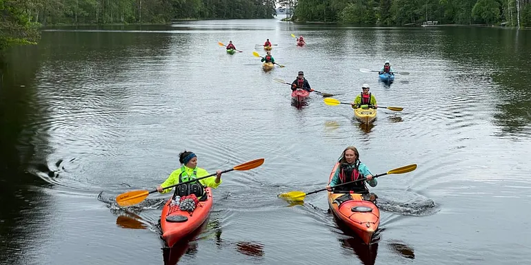 Kayak tour on Pukala lake