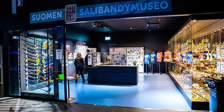 Floorball Museum is situated in Ideapark's Bläk Boks.