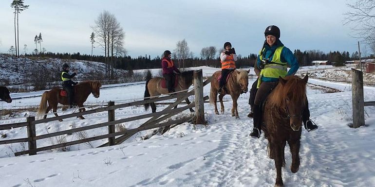 Riding in wintertime