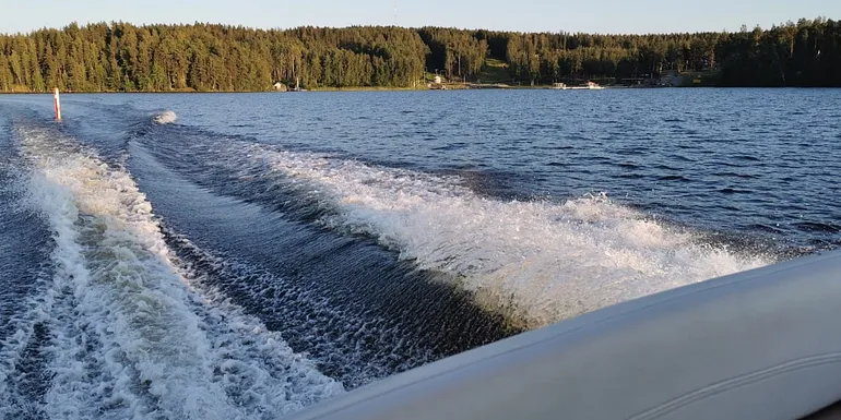 Lake Rautavesi from the boat