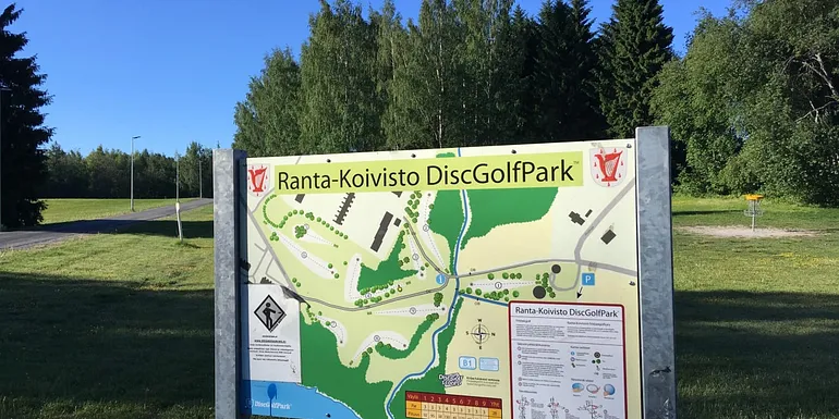 DiscGolfPark map outside.